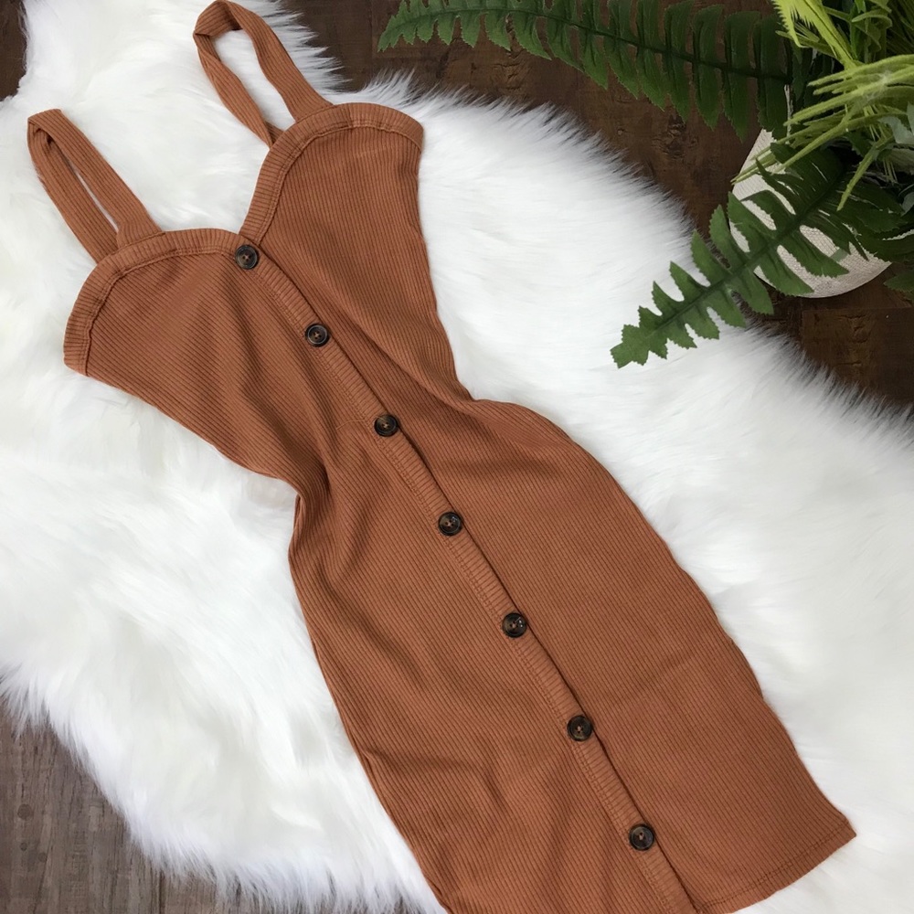 Capuchino button up dress